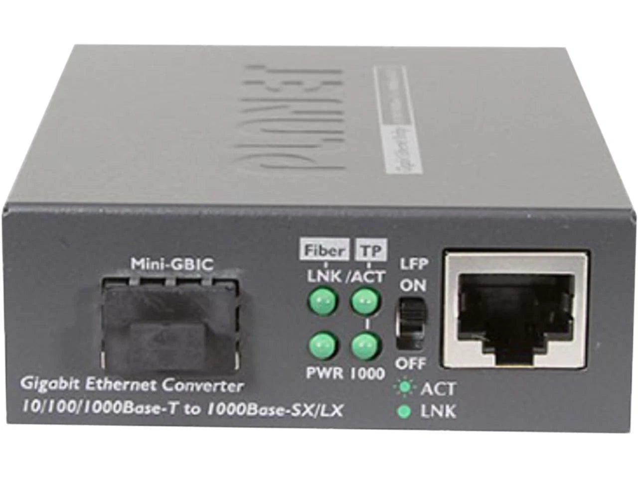 GT-805A - Planet 10/100/1000Base-T to 1000FX SFP Media Converter