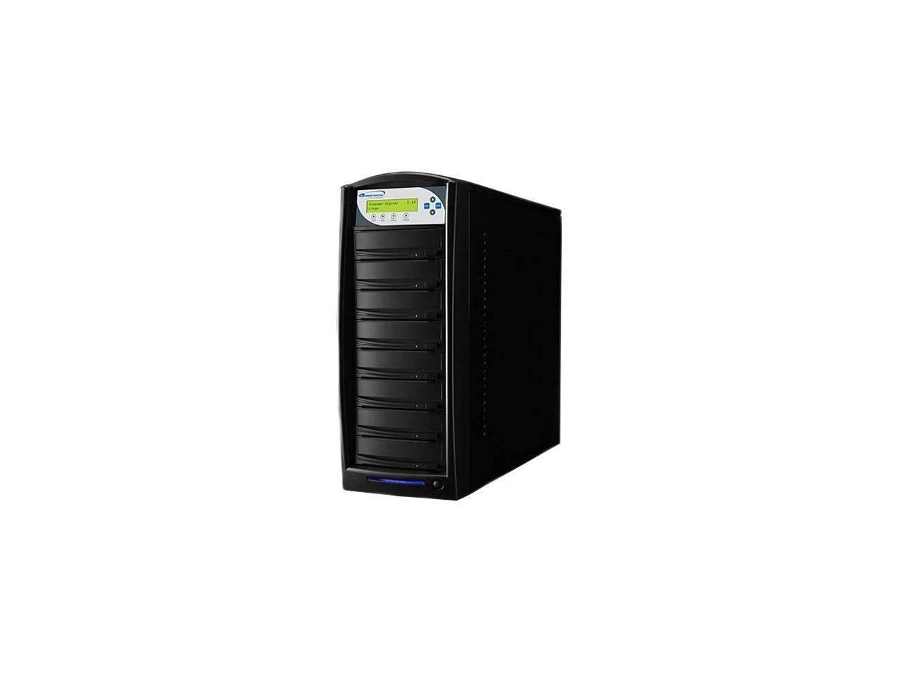 SHARKNET-7T-DVD-BK - Vinpower Black 1 to 7 128M Buffer Memory SharkNet DVD CD Network Duplicator Towe