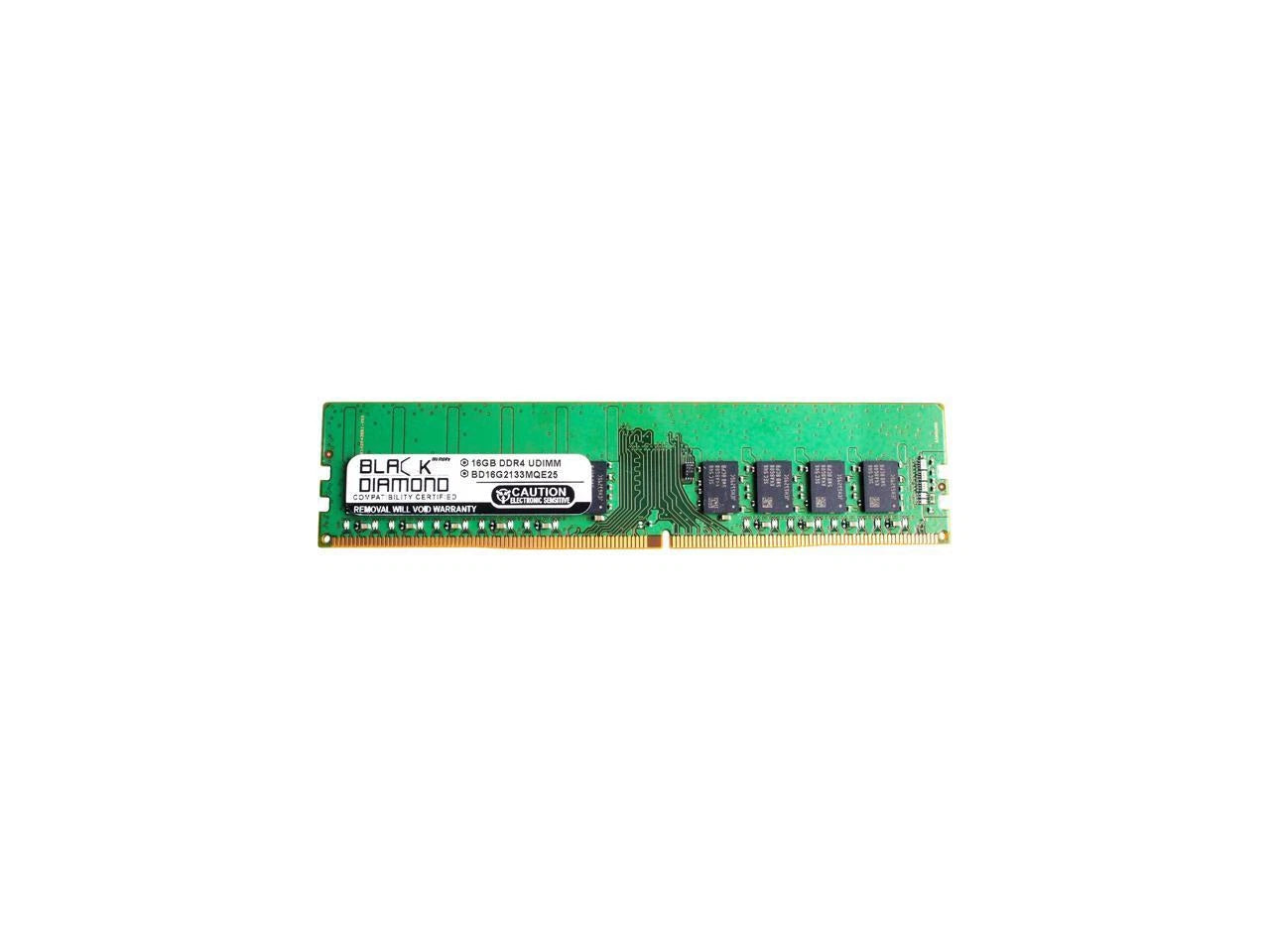 BD16G2133MQE25 - Black Diamond Memory 16GB ECC Unbuffered DDR4 2133 PC4 17000 Server Memory
