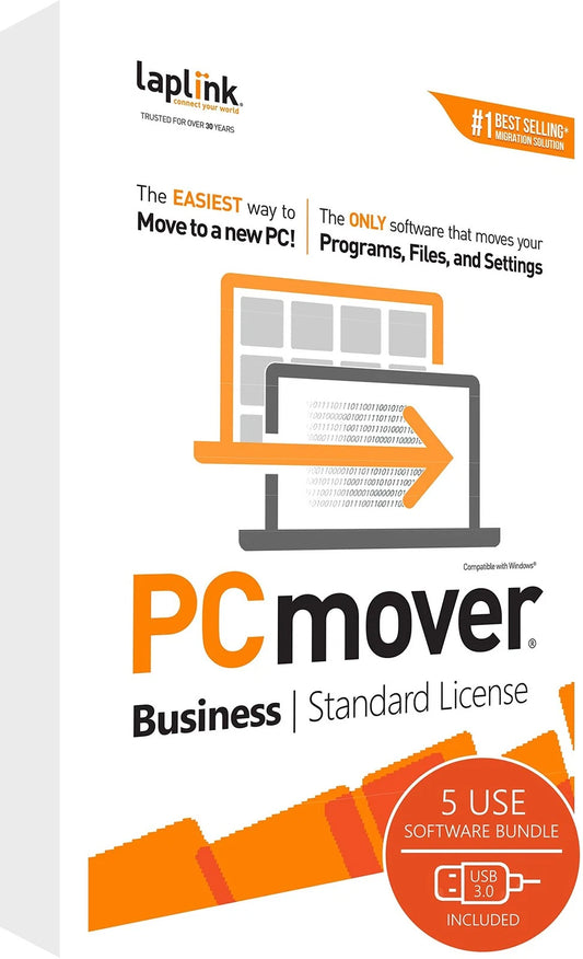 PAFGPCMB0B005P0RTPML - Laplink Pcmover Business 5 Uses WUSB 3.0 Cable