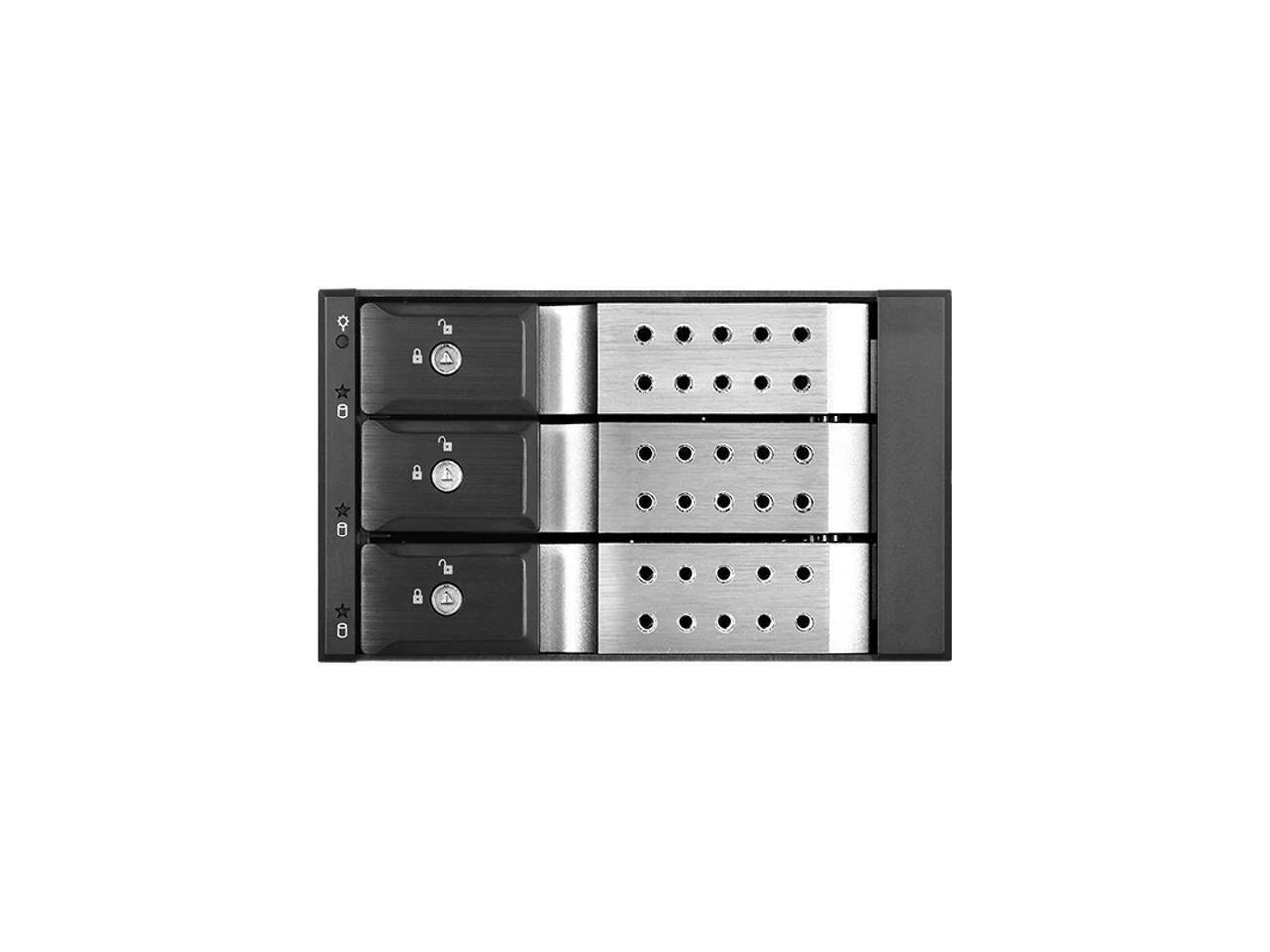 BPN-DE230HD-SILVER - iStarUSA Trayless 2 x 5.25" to 3 x 3.5" 12Gb/s HDD Hot-swap Rack