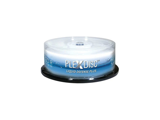 633-C13 - Plexdisc PlexDisc 25GB 6X BD-R Water Resistant Glossy White Inkjet Hub Printable 25 s