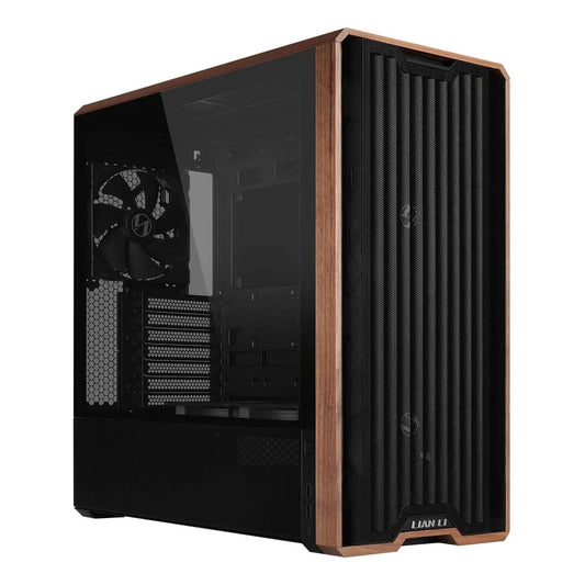 LAN217X - Lian Li LANCOOL 217 Walnut Wood Computer Case Mid-Tower ATX PC Case