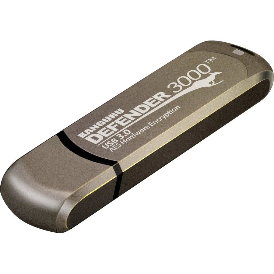 KDF3000-256G - Kanguru Defender3000 256GB FIPS 140-2 SuperSpeed USB 3.0 Flash Drive