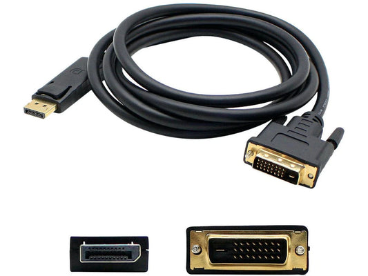 DISPLAYPORT2DVI10F-5 - AddOn 10ft DisplayPort 1.2 Male to DVI-D Dual Link Cable