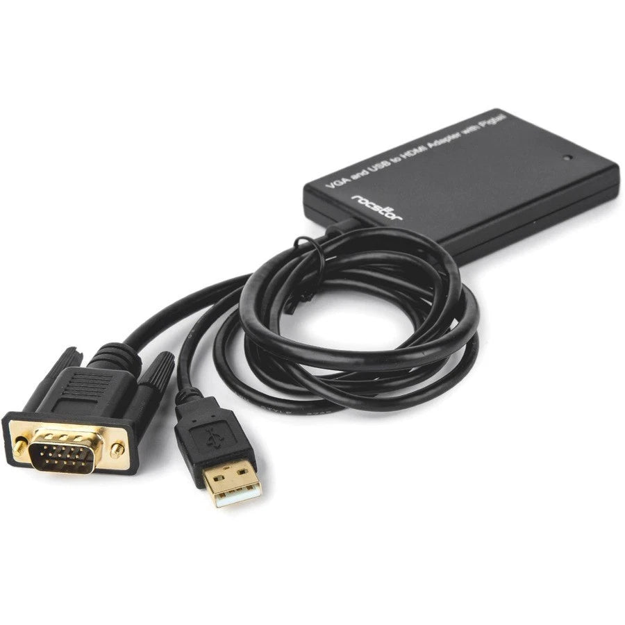 Y10A218B1 - Rocstor Y10A218-B1 VGA to HDMI Adapter