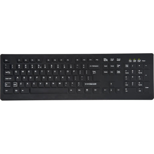KBACK104SBNUNUS - TG3 Electronics CK104S Keyboard 104 Keys Low Profile Washable