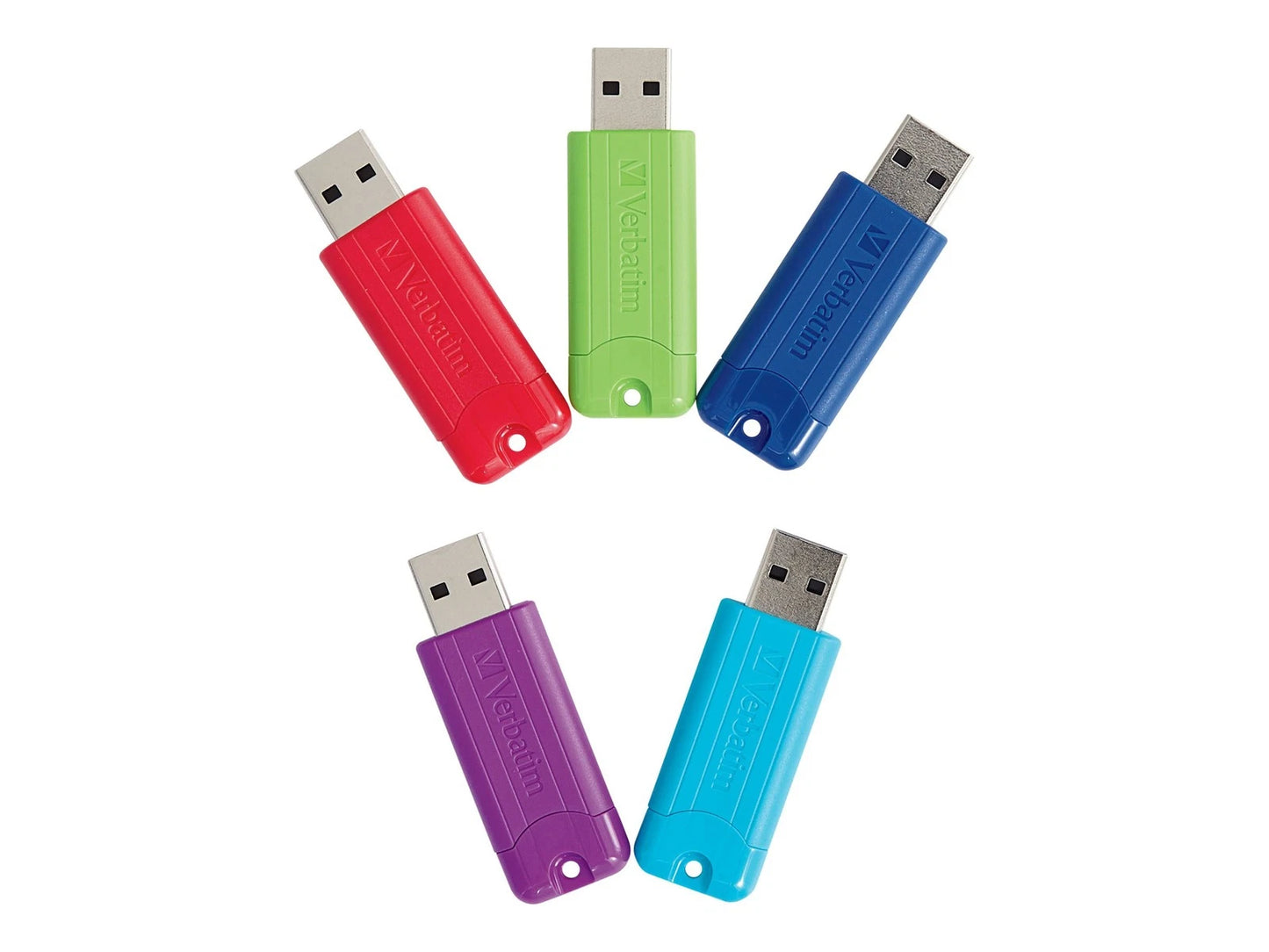70389 - Verbatim 64GB Pinstripe 3.0 USB 5pk
