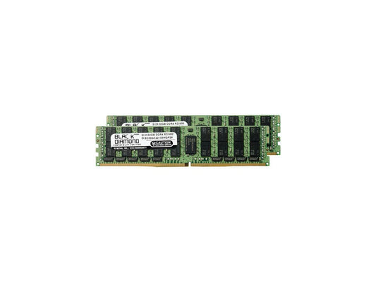 BD32GX22133MQR26 - Black Diamond Memory 64GB 2 x 32GB 288-Pin DDR4 SDRAM ECC Registered DDR4 2133