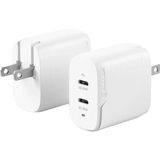 WCG2X40US - Alogic 2X40 Rapid Power 40W GaN Charger USB-C 20W + USB-C 20W