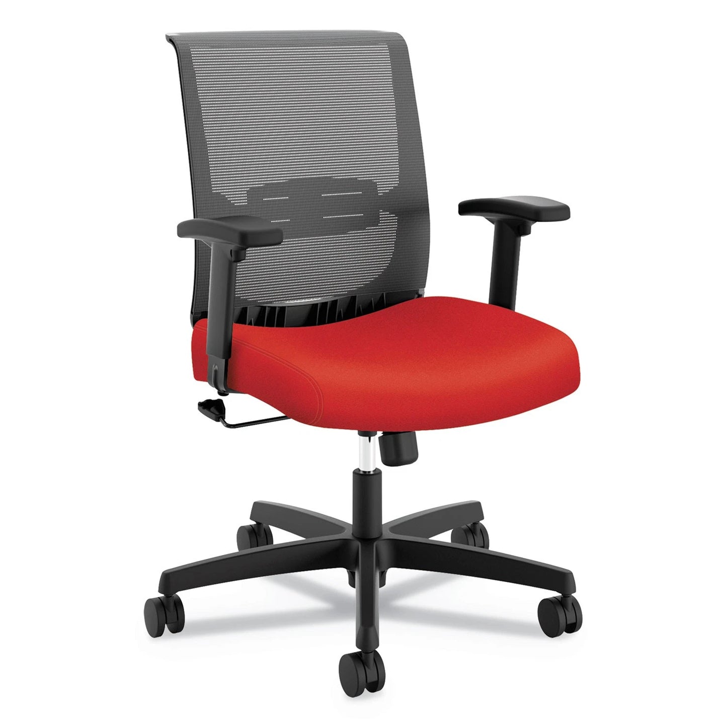 HONCMZ1ACU67 - HON Company Convergence MidBack Chair SwivelTilt Control cap Red/Black