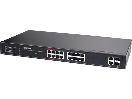 AW-GEL-205A-260 - Vivotek 16-Port Gigabit PoE++ Compliant Managed Network Switch