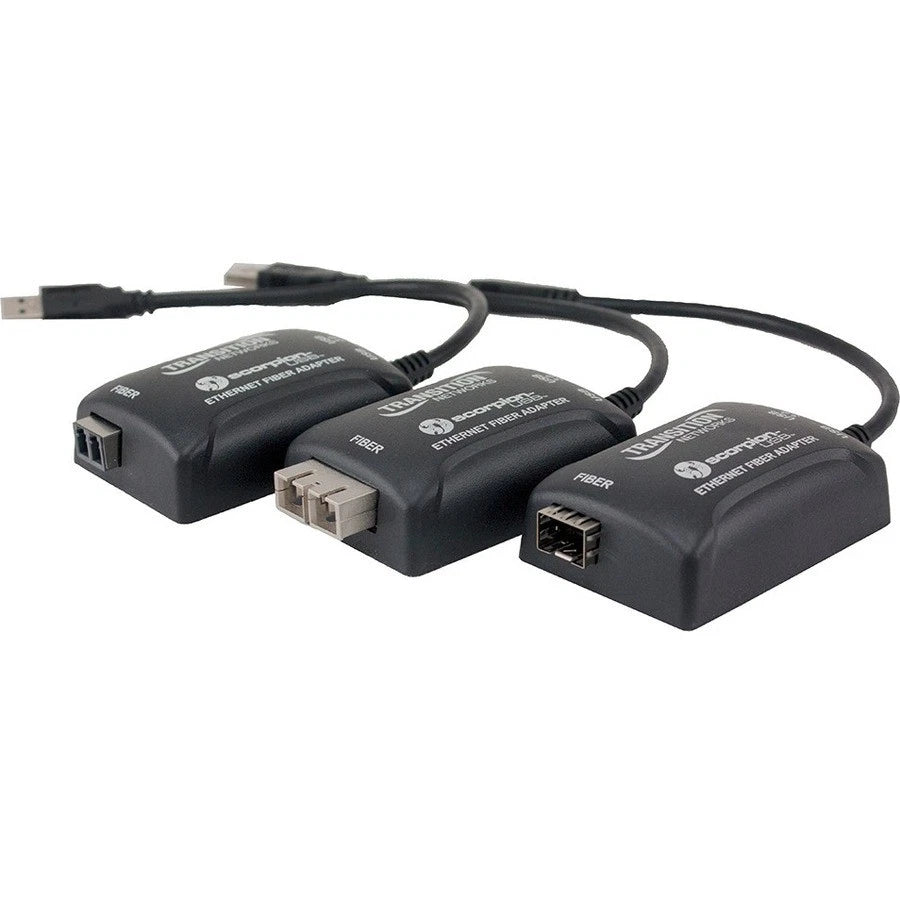 TN-USB3-SX-01-SC - Transition Networks Scorpion-USB 3.0 to Gigabit Ethernet Fiber Adapter
