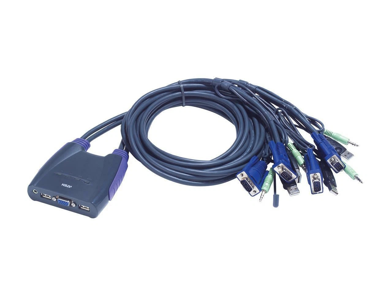 CS64US - ATEN 4-Port USB VGA/Audio Cable KVM Switch
