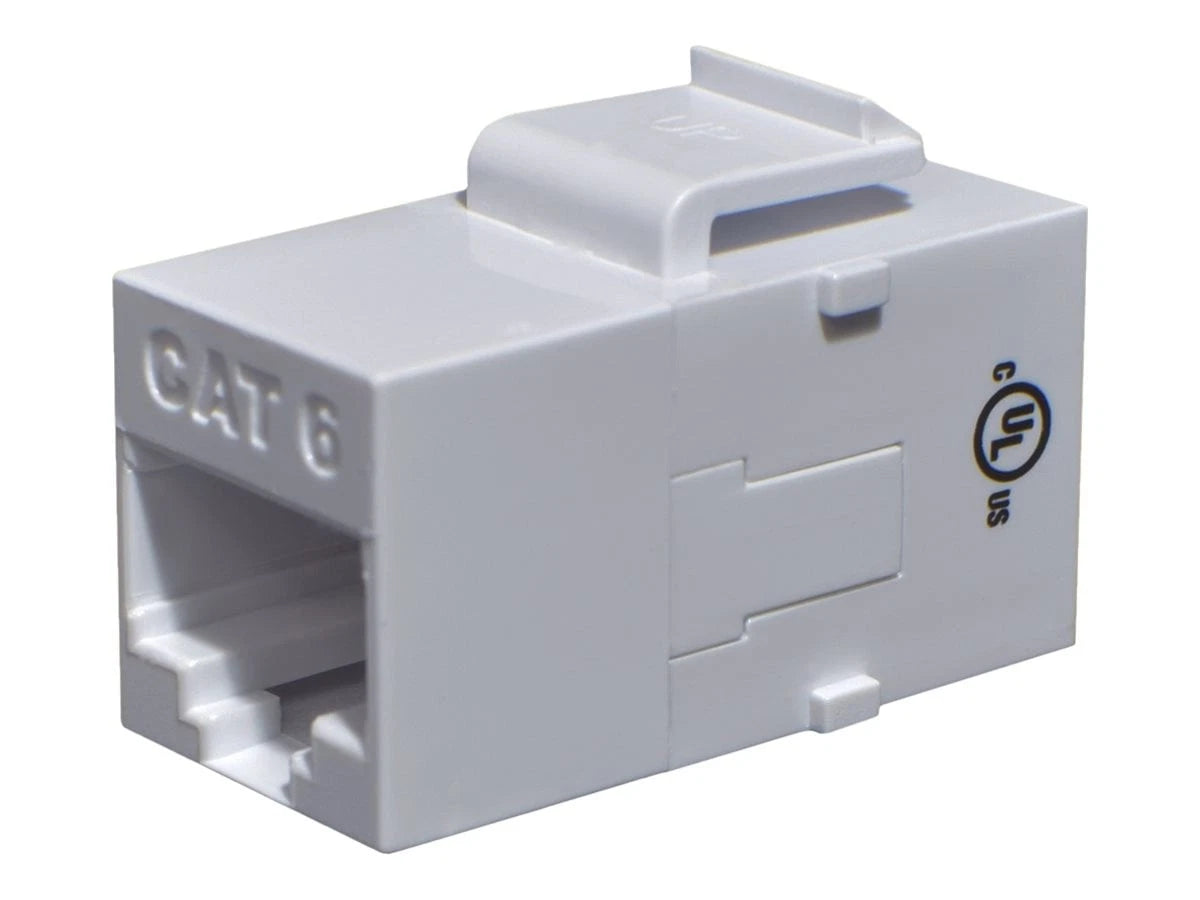 44-771-8C6-WH - Weltron Cat6 White Keystone Coupler