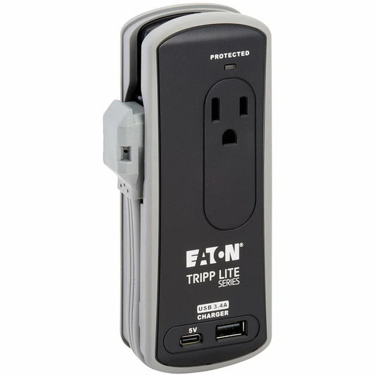 TRAVELER3USBC - Eaton Protect It! 2-Outlet Travel-Size Surge Protector