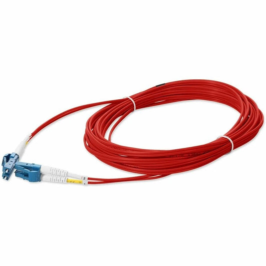 ADDLCLC1M9SMFRD - AddOn 1m LC to LC Red OS2 Duplex OFNR Riser-Rated SMF Fiber Patch Cable