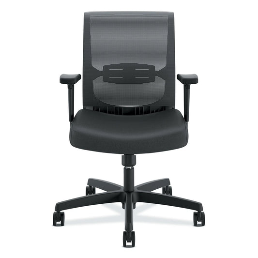 HONCMS1AUR10 - HON Company Convergence Mid-Back Chair Swivel-Tilt Control cap Vinyl Black