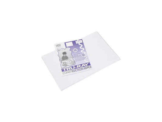 103058 - Pacon Tru-Ray Construction Paper 12 x 18 White
