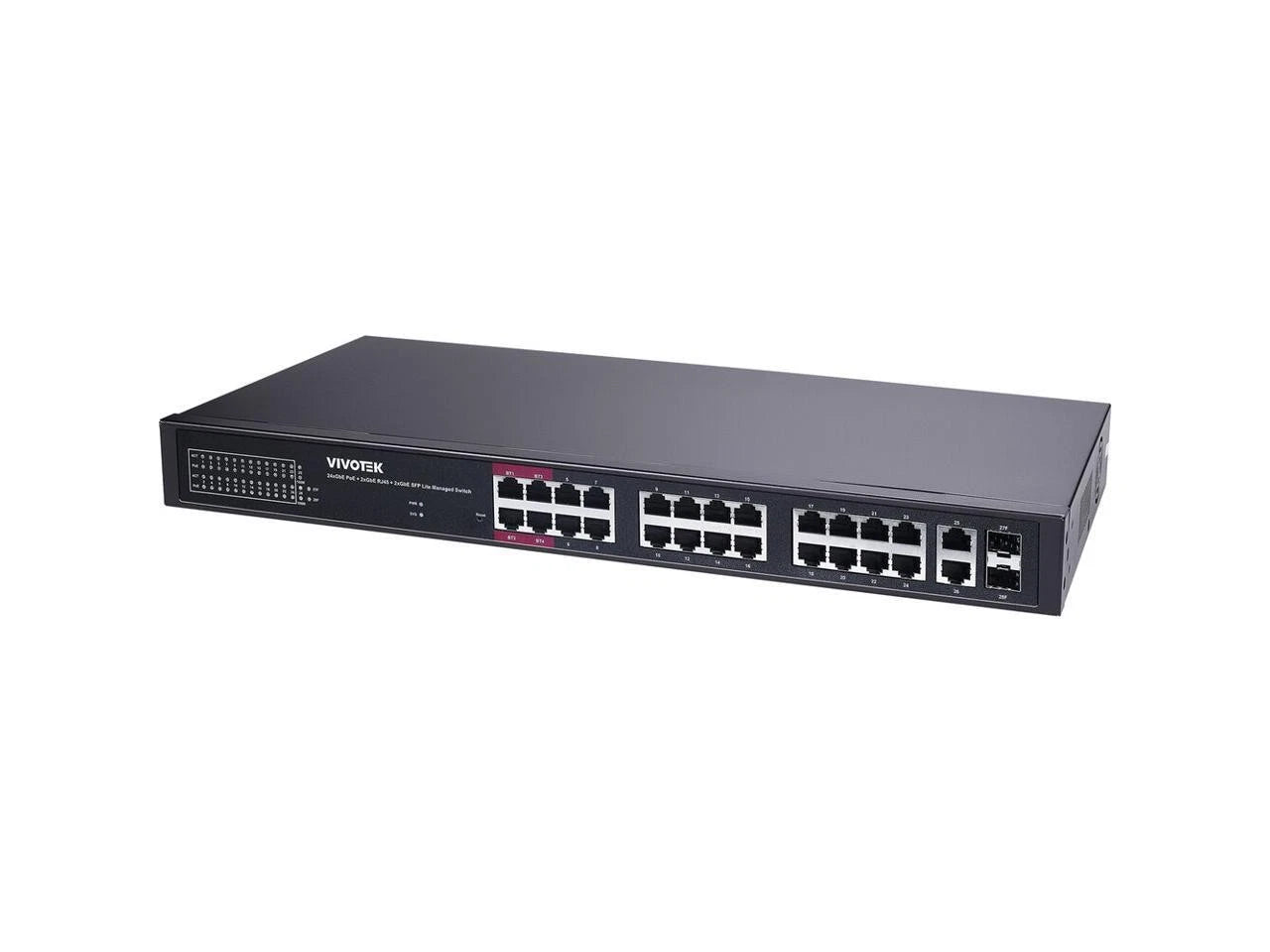 AW-GEL-285A-380 - Vivotek 24-Port Gigabit PoE++ Compliant Managed Network Switch