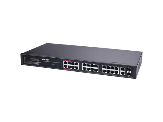 AW-GEL-285A-380 - Vivotek 24-Port Gigabit PoE++ Compliant Managed Network Switch