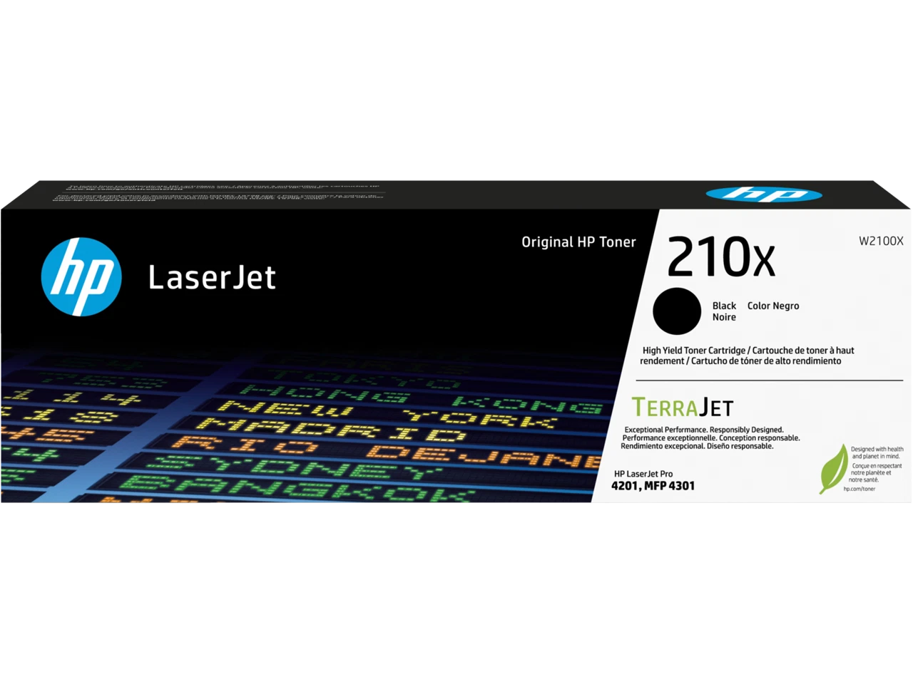 W2100X - HP 210X Black LaserJet Toner Cartridge