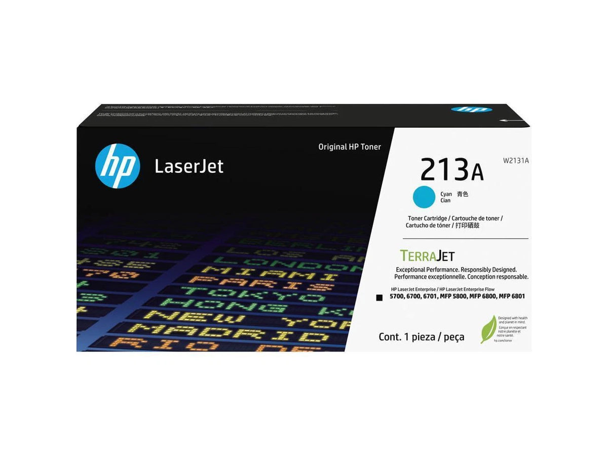 W2131A - HP 213A TerraJet LaserJet Toner Cartridge Cyan