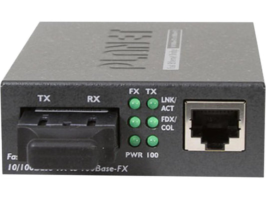 FT-801 - Planet 10/100Base-TX to 100Base-FX Media Converter MM ST 2 Km LFPT