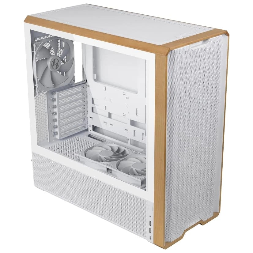 LAN217W - Lian Li LANCOOL 217 Walnut Wood Computer Case Mid-Tower ATX PC Case