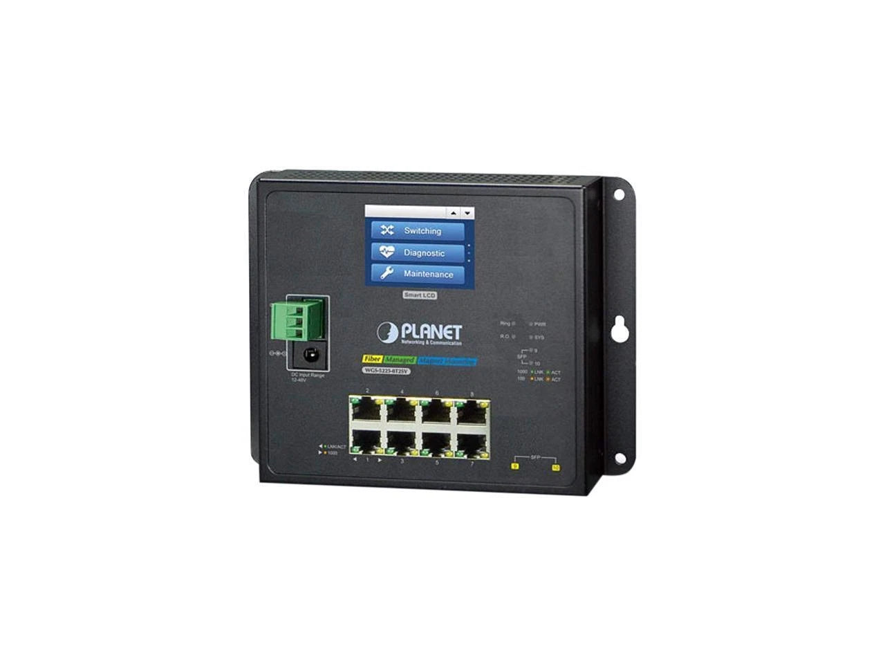 WGS-5225-8T2SV - Planet Industrial L2+ 8-Port 10/100/1000T + 2-Port 100/1000X SFP