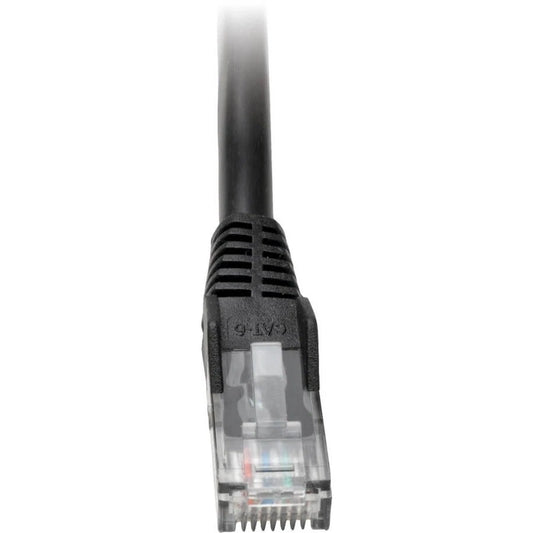 N201002BK - Tripp Lite 2ft Cat6 Gigabit Snagless Molded Patch Cable RJ45 Black 2'
