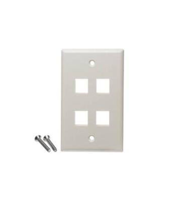 IC107F4CWH - ICC Classic Faceplate 4 x Socket Ivory