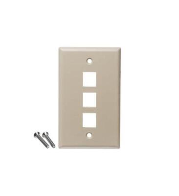 IC107F3CIV - ICC Classic Faceplate 3 x Socket Ivory