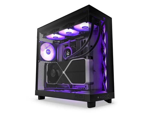 CC-H61FB-R1 - NZXT H6 Flow RGB Compact Dual-Chamber Mid-Tower Airflow Case