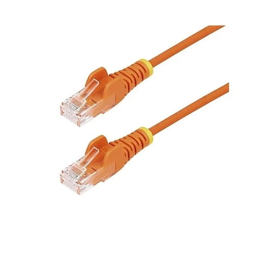 N6PAT25ORS - StarTech 25ft Orange Slim CAT6 Slim Snagless Ethernet Cable