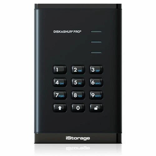 IS-DAP3-256-500-F - iStorage diskAshur PRO3 500GB Portable Hard Drive FIPS 140-3 Level 3 Pending