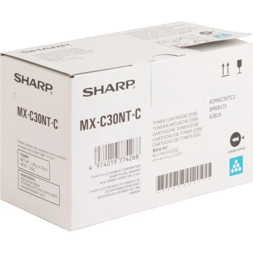 MXC30NTC - Sharp Toner Cartridge Cyan