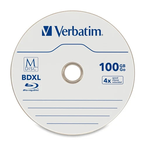 98913 - Verbatim Blu-ray Recordable Media Bd-r Xl 4x 100GB 5 Jewel Case