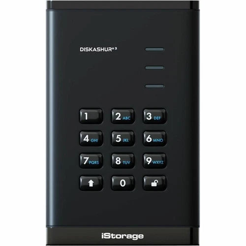 ISDA32561000B - iStorage diskAshur3 1TB Portable 2.5" External Hard Drive TAA Compliant