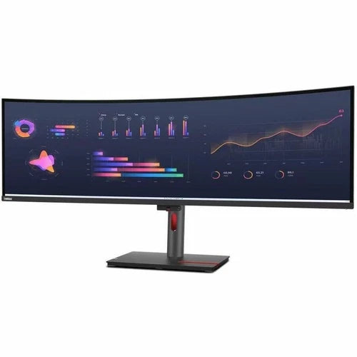 63DBRAR1US - Lenovo ThinkVision P49W-30 49" Dual Quad HD DQHD Curved Screen LED Monitor