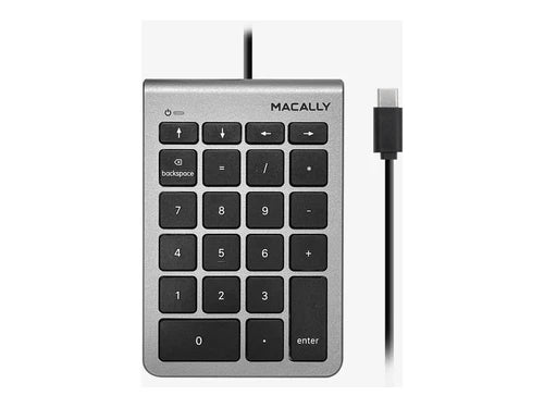 UCNUMKEY22SG - Macally 22 Key USB-C Numeric Keypad Accs Type C Numpad Space Gray