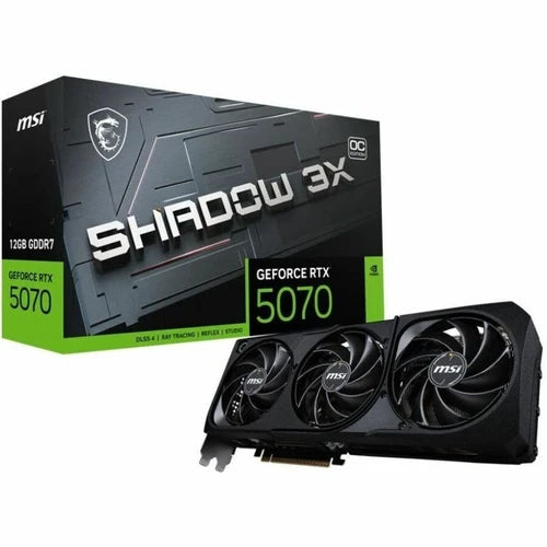 G507012S3C - MSI RTX 5070 12G Shadow 3X OC 12GB GDDR7 Graphic Card