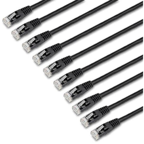 C6PATCH6BK10PK - StarTech 6ft RJ-45 Cat6 Stranded Patch Cable