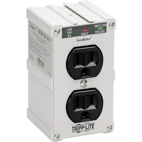 ISOBLOK20 - Eaton Isobar 2-Outlet Surge Protector Direct Plug-In 1410 Joules