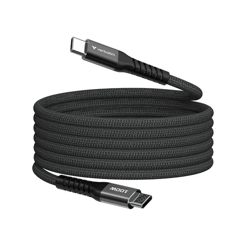 31863 - Verbatim Sync & Charge USB C To USB C 60w Magnetic 120 Cm Black