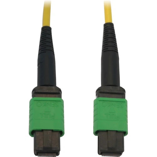 N390B-03M-12-AP - Tripp Lite 3m MTP/MPO-APC Singlemode 12 Fiber Optic Cable Yellow