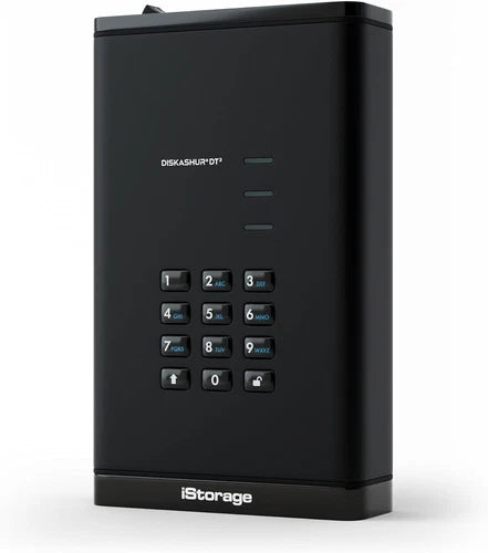 ISDT325620000F - iStorage diskAshur DT3 256-bit 20TB FIPS Level 3 Secure encrypted