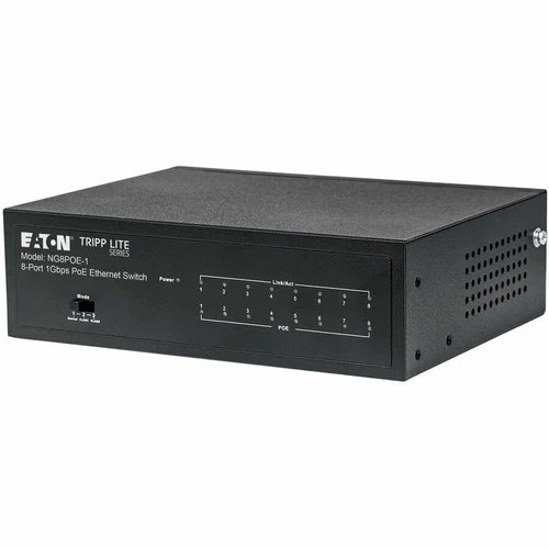 NG8POE1 - Tripp Lite 8-Port 10/100/1000 Mbps Gigabit Ethernet Unmanaged Switch