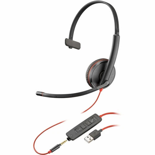 8M3Y1AAABA - Poly Blackwire 3215 Monaural USB-A Headset TAA