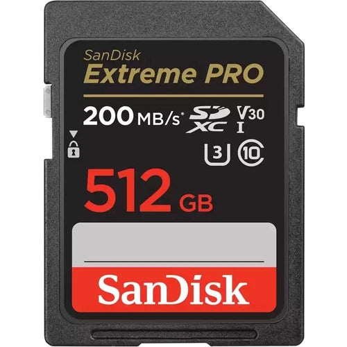 SDSDXXD512GANCIN - SanDisk Extreme PRO 512 GB Class 3/UHS-I U3 V30 SDXC